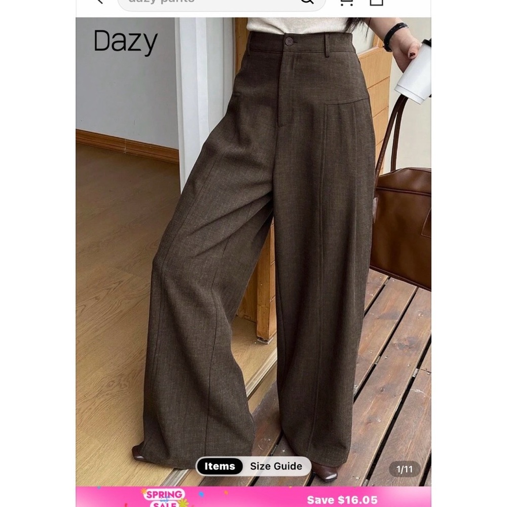 SHEIN set of 2  Brown and Gray Pants